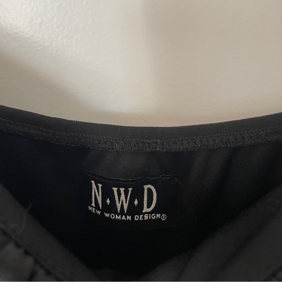 CHECK MEASUREMENTS New Woman Design black mini dress! - Picture 4 of 4